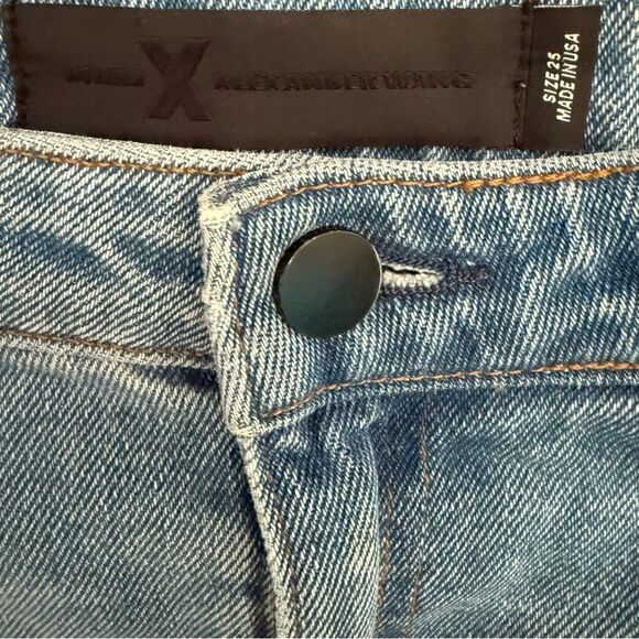 Denim X Alexander Wang Light Blue Straight Leg Jean Women 28 - Picture 4 of 9